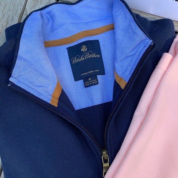 Sale! Brooks Brothers polo & quarter zip, S and M - Picture 3 of 4